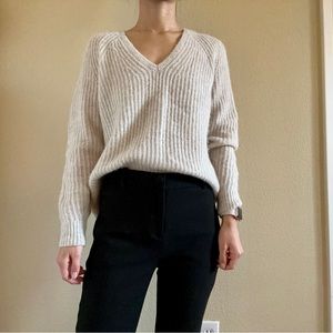 Everlane Alpaca a neck Sweater in Bone